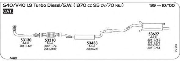 SIGAM VO066 Exhaust System